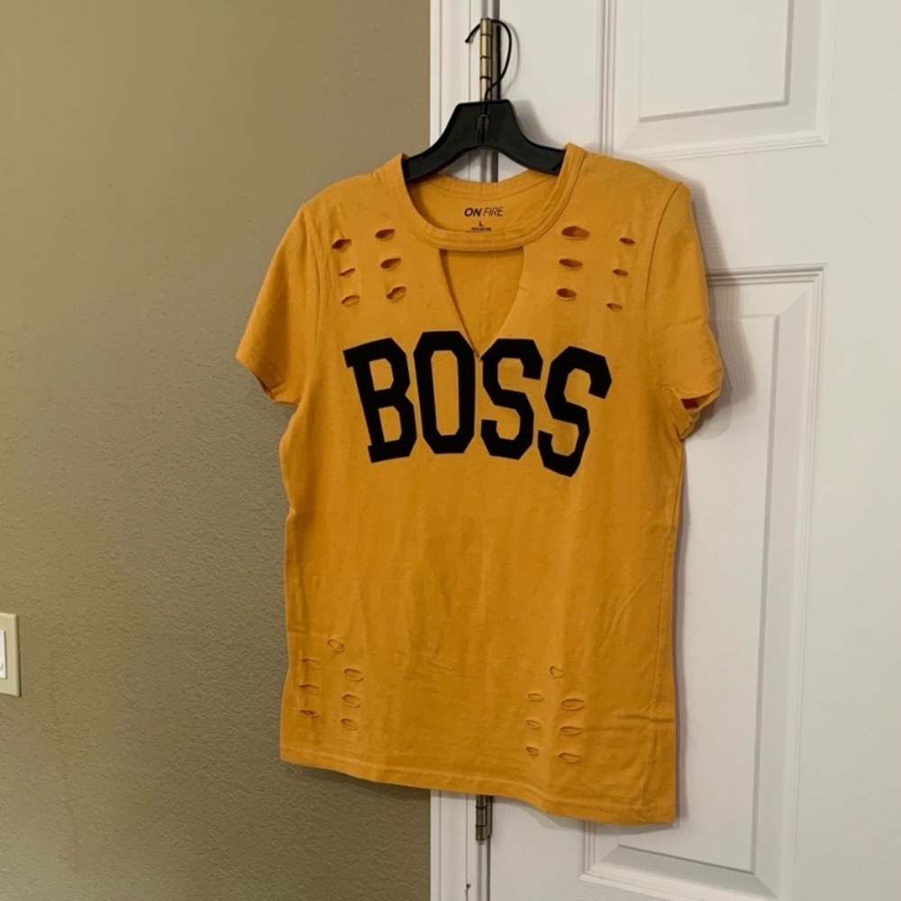 Boss one fire top T-shirt size L - Picture 1 of 4